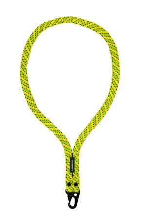 Tendon długi brelok z oplotu - zielony żółty