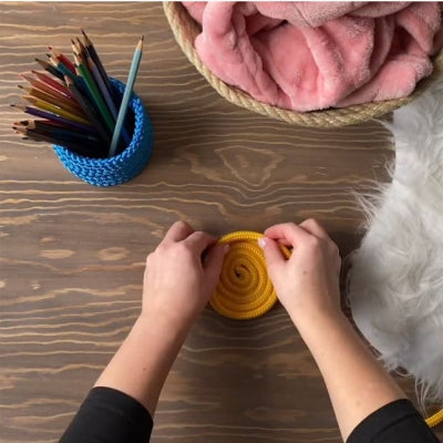 DIY: Stylový košík z lan – návod krok za krokem